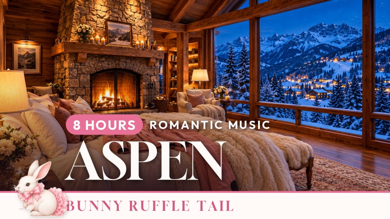 Aspen — Bunny Ruffle Tail eight-hour romantic music and bedroom ambience video